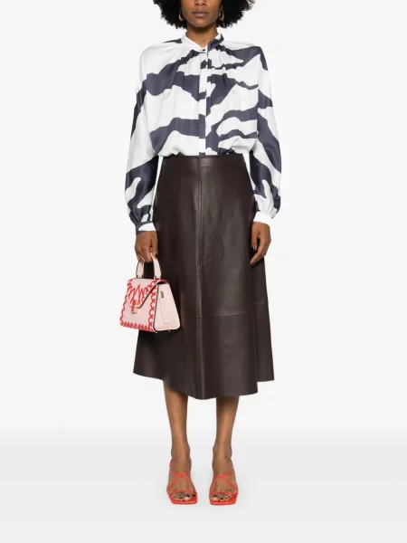 Raštuotas palaidinė Lanvin balta