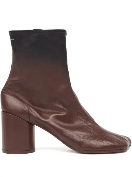 Cizme scurte Mm6 Maison Margiela din piele maro