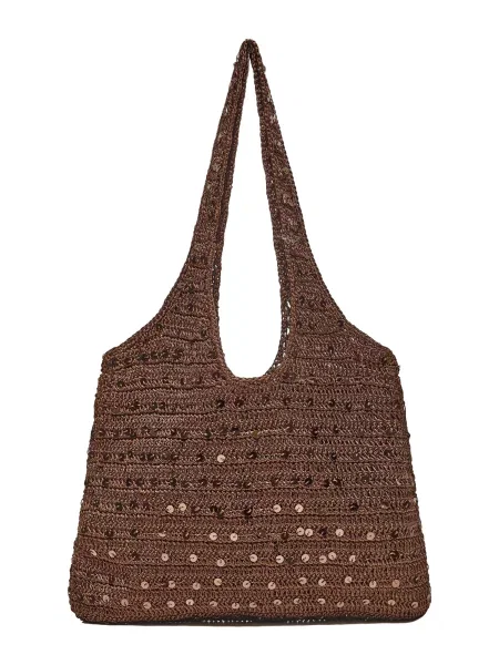 Bershka Geantă de umăr maro