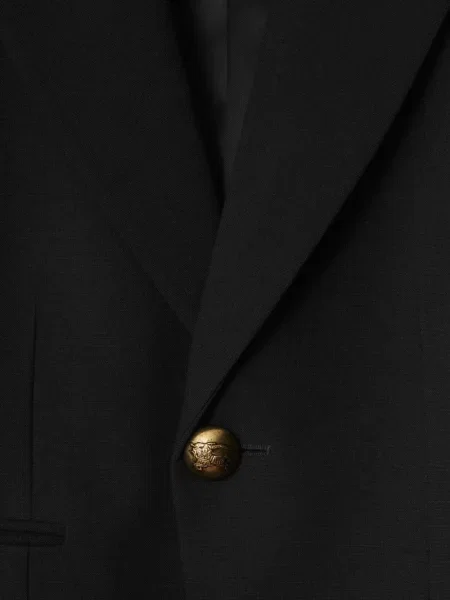 Sacou Burberry de lână negru