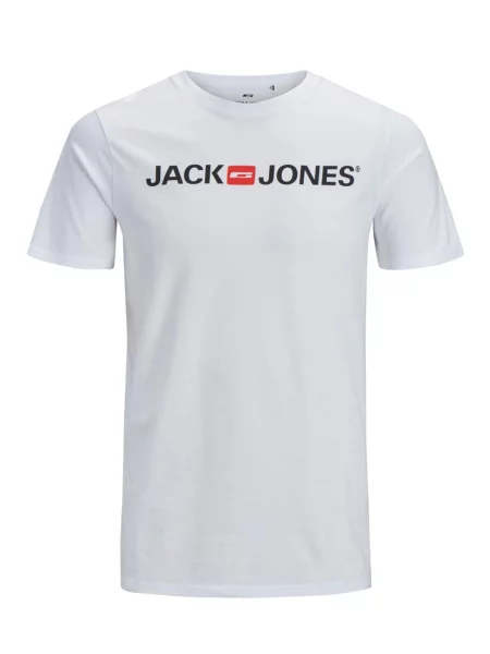 JACK & JONES Póló piros / fekete fehér