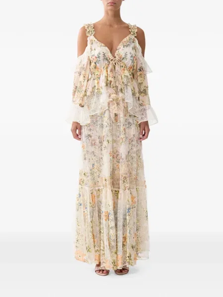 Top Camilla cu model floral cu imagine
