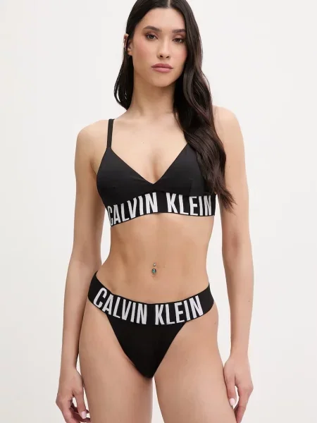 Calvin Klein plavková podprsenka dámska čierna