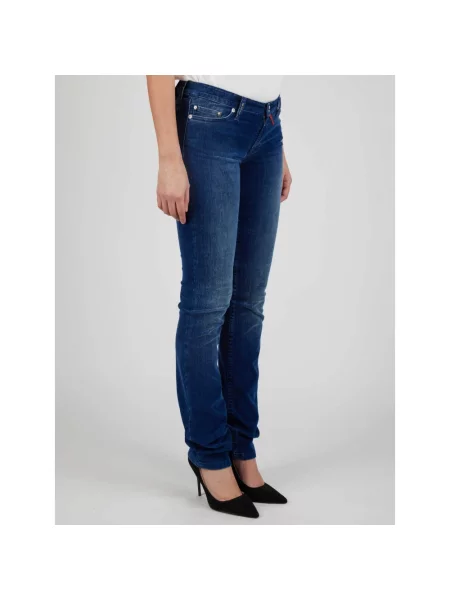 Skinny jeansy skinny Kiton niebieskie