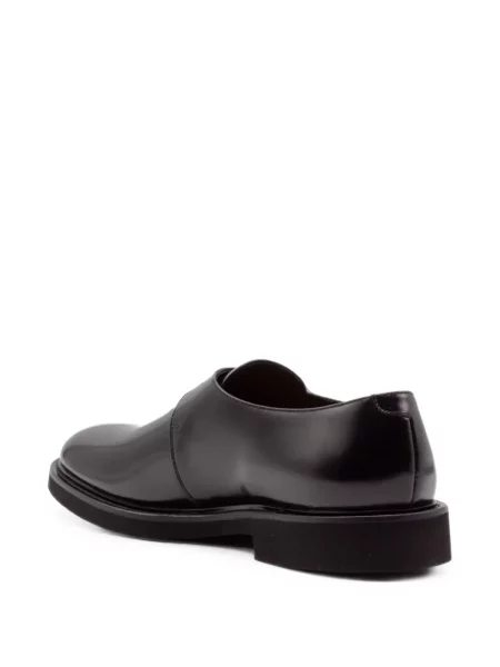 Pantofi monk Doucal's din piele cu cataramă negru