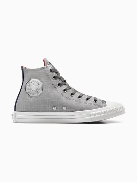 Високи кецове Converse x Transformers Chuck Taylor All Star Decepticons сиво