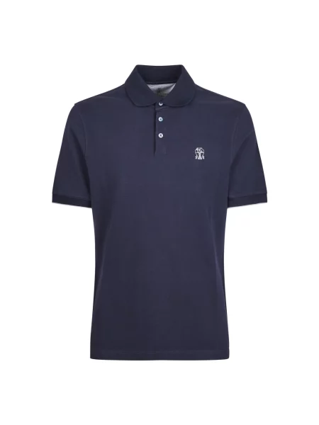 Koszulka polo Brunello Cucinelli niebieska
