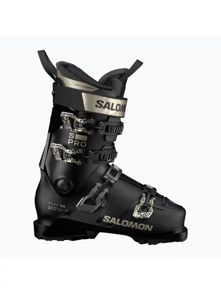 Încălțăminte de schi pentru femei Salomon S/PRO Supra 95 W black/dark gray met/light bronze met negru