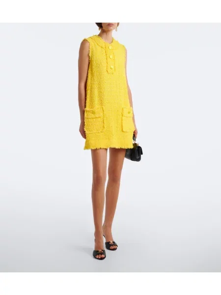Rochie Dolce&gabbana din tweed galben
