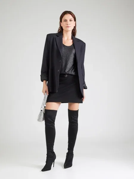 PIECES Curve Tricou PCALICE' negru