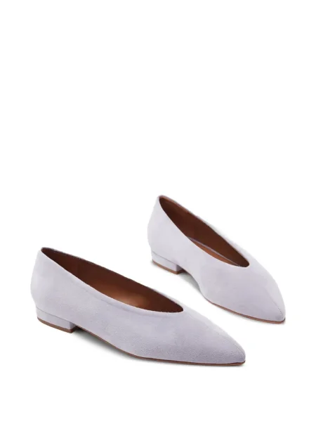 Pantofi cu toc Flattered din piele de căprioară fără toc violet