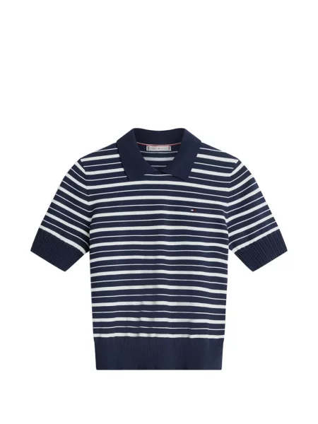 Top Tommy Hilfiger cu dungi albastru