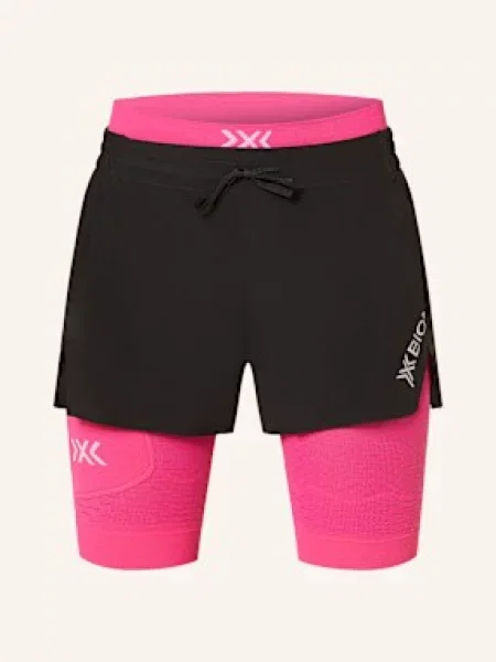 X-Bionic Szorty Do Biegania 2 W 1 Effektor schwarz czarne