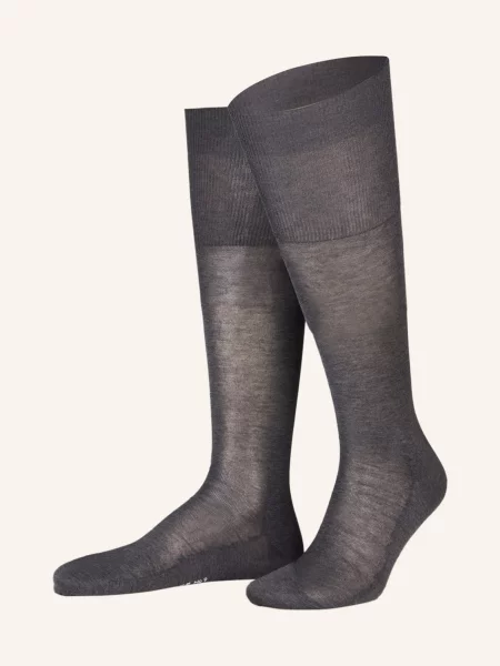 Falke Podkolenky Luxury No. 9 anthracite mel.