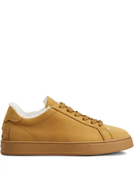 Sneakerși Tod's cu șireturi din dantelă maro
