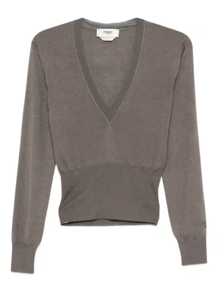 Tricou Fendi cu decolteu în V