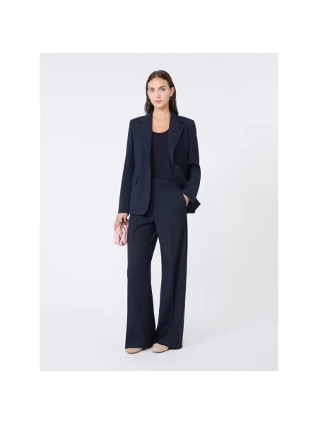 Weekend Max Mara Marynarka Lamine Granatowy niebieska