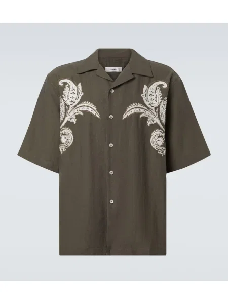 Риза Commas бродирана сиво