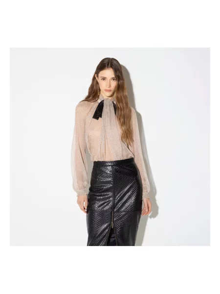 Bluză Elisabetta Franchi bej