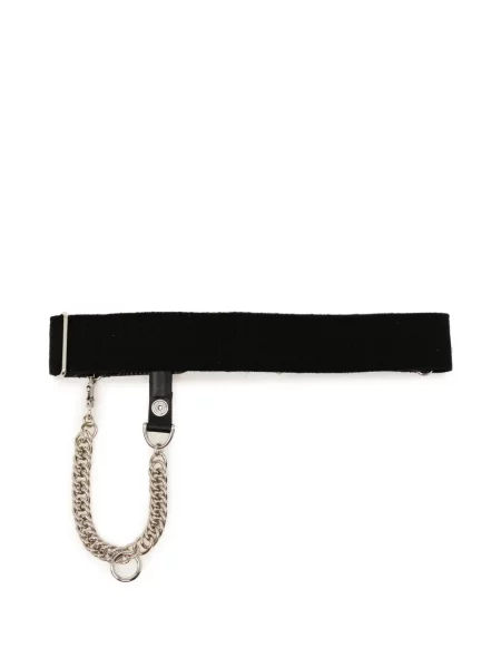 Cu centură curea Toga din piele negru
