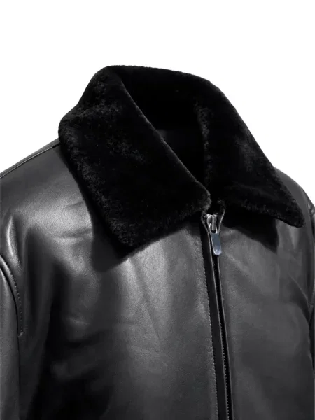 Gulerat geanta de piele Poche Paris negru
