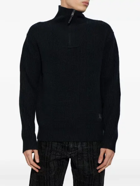 Πουλόβερ Burberry κασμίρ μαύρο