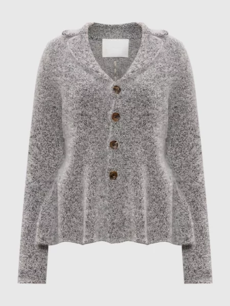 Кардиган з мохеру та шовку Intoca сірий
