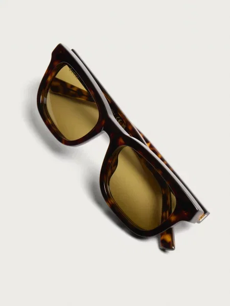 Okulary przeciwsłoneczne Gucci brązowe