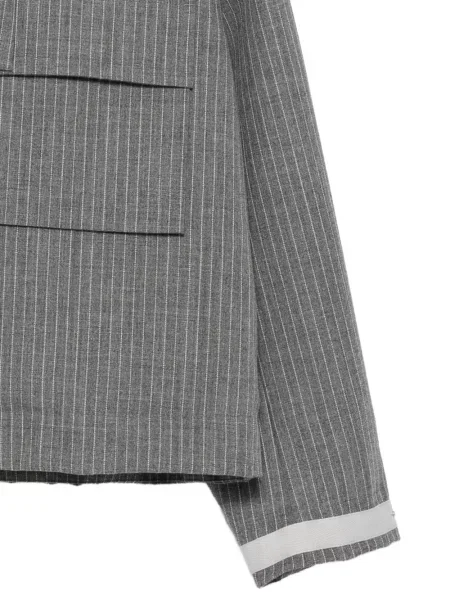 Geacă Thom Browne cu glugă gri