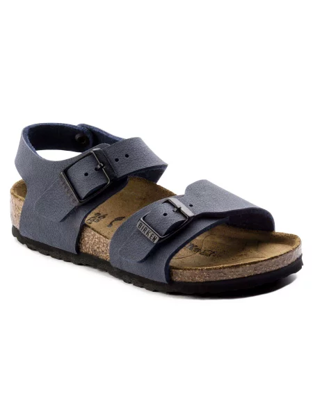Sandały Birkenstock New York Kids Birkibuc Dzieci niebieskie