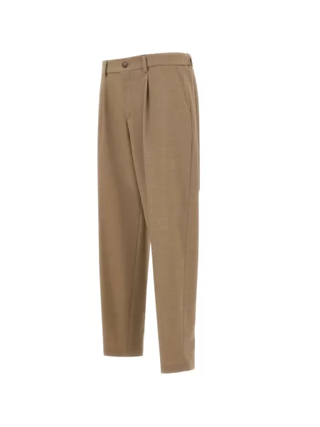Pantaloni Boss plisate conici