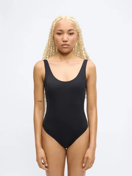 Jednodielne plavky Calvin Klein Swimwear čierna