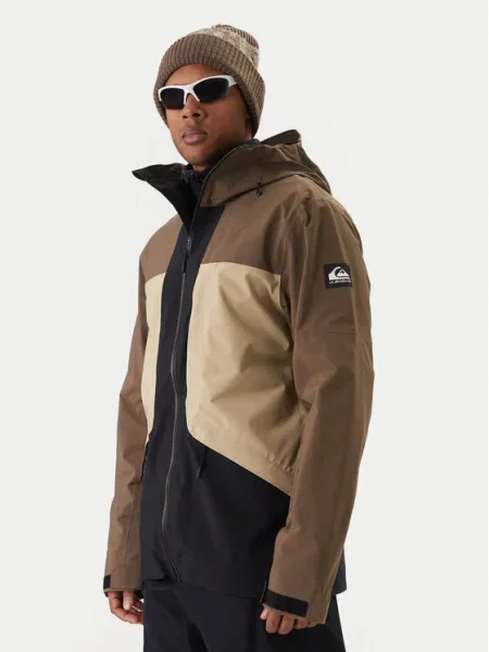 Quiksilver Geacă pentru snowboard Forever Stretch Goretex Jk Modern Fit maro