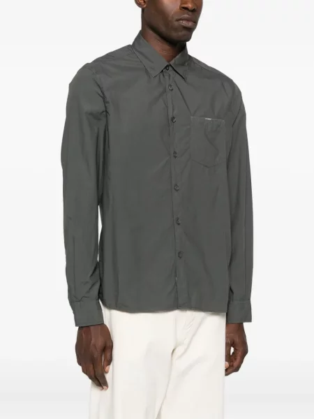 Dlouhá košile C.p. Company s kapsami na rukávech šedá