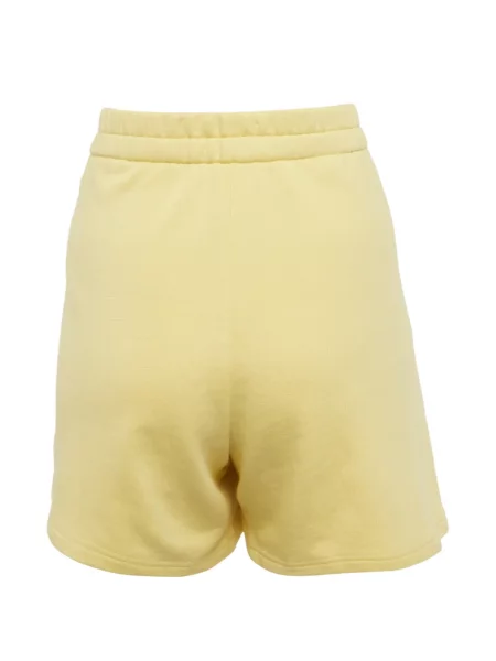Pantaloni scurți Moncler cu aplicații galben