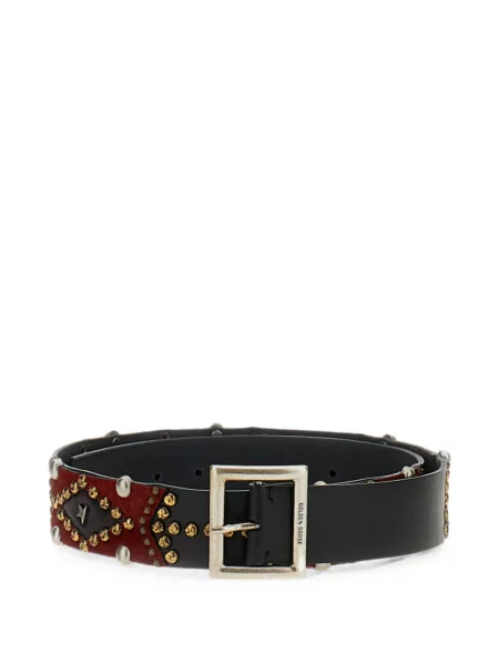 Cu centură curea Golden Goose din piele negru