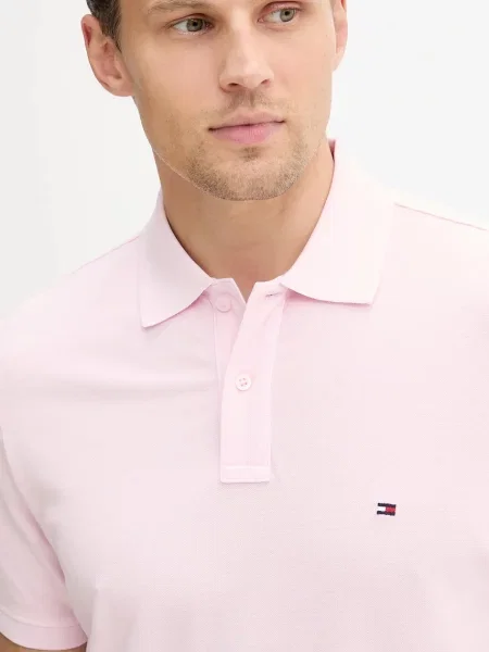 Koszulka polo Tommy Hilfiger różowa