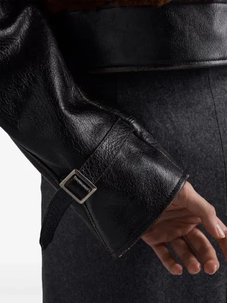 Geanta de piele Prada negru