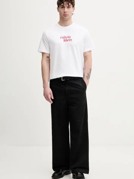 Majica Calvin Klein Jeans bela