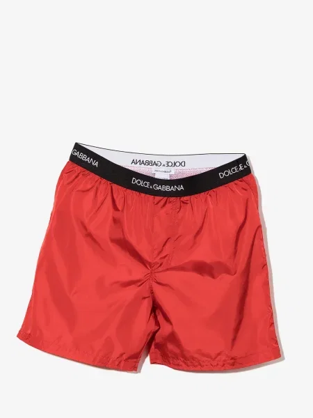 Kąpielówki dziecięce Dolce And Gabbana czerwone