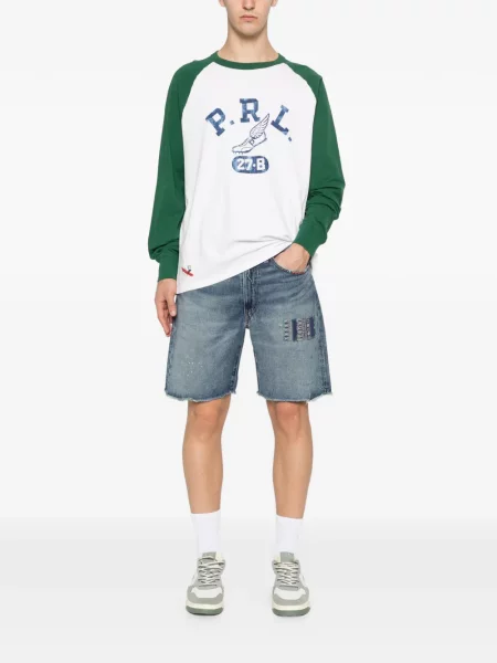 Tricou polo Polo Ralph Lauren din piele cu două rânduri de nasturi cu imagine roz