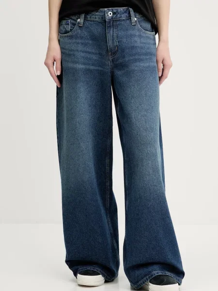 Karl Lagerfeld Jeans Дънки Син Wide Leg тъмносиньо