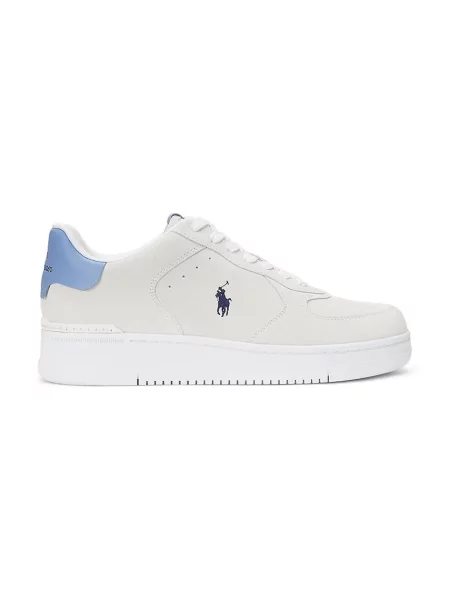 Polo Ralph Lauren sneakers din piele întoarsă Masters Crt alb