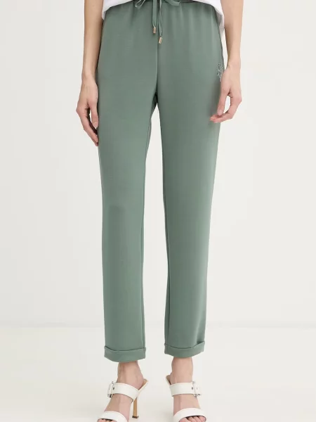 Liu Jo spodnie dresowe z modalem zielone