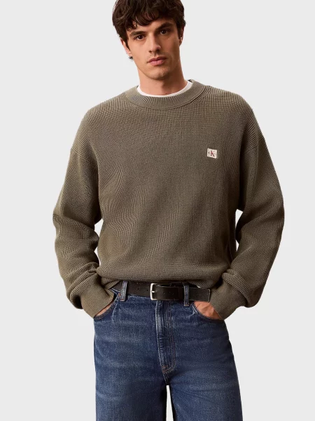 Светр Calvin Klein Jeans оливковий