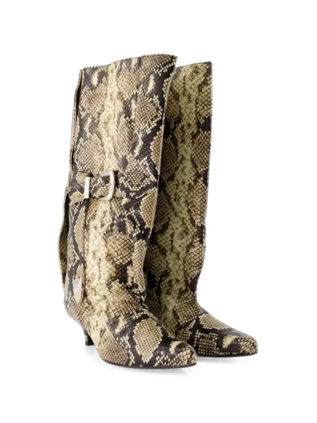 Botine Toga Pulla cu model piele de șarpe
