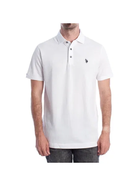 Tricou polo U.s. Polo Assn. alb