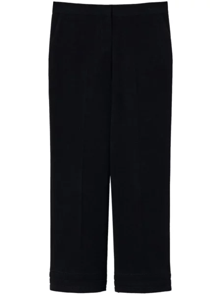 Pantaloni Twinset cu broderie albastru