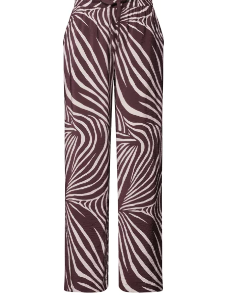 STREET ONE Pantaloni roșu vin alb