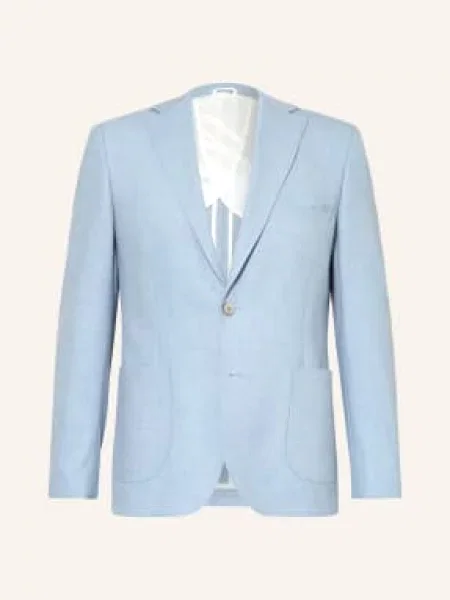 Paul Slim Fit Sako light blue modré